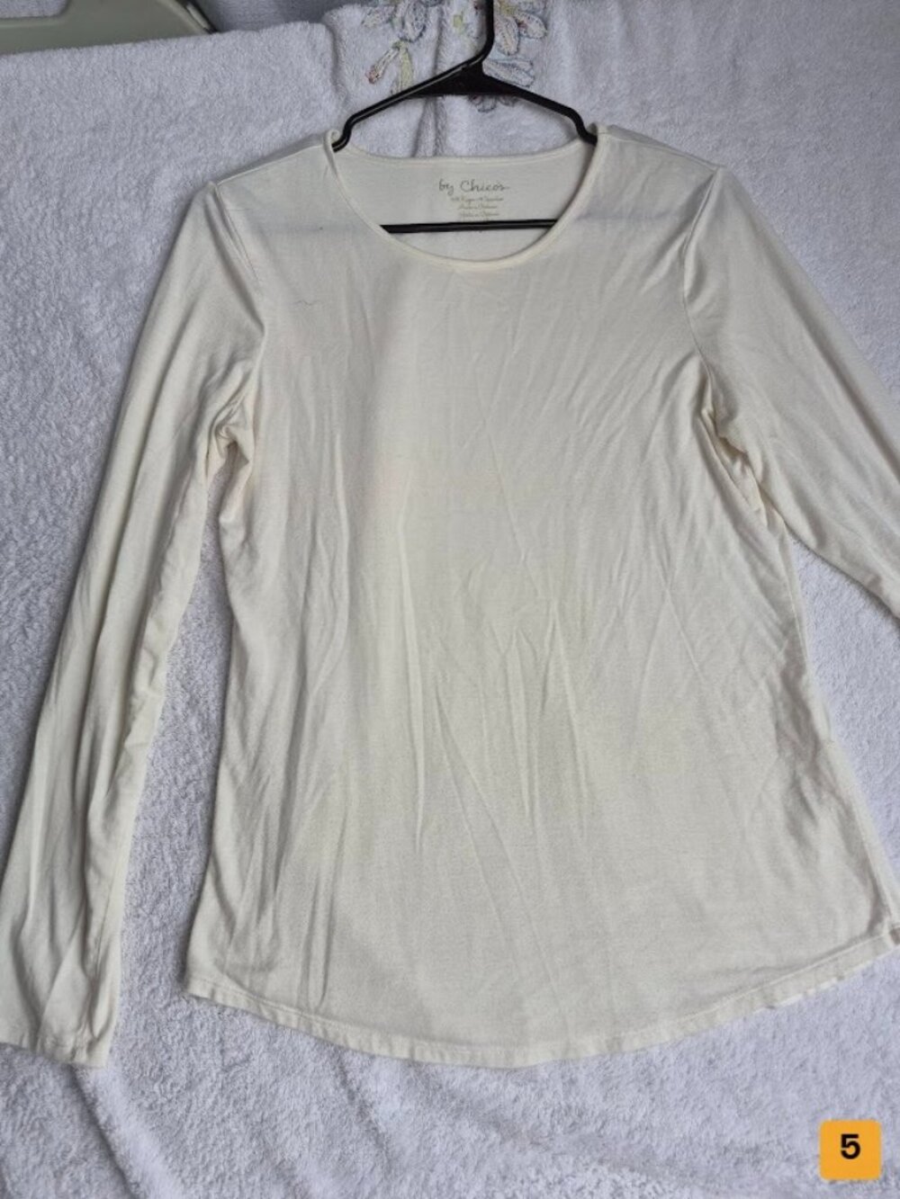Chico's Long Sleeve Top Off-white